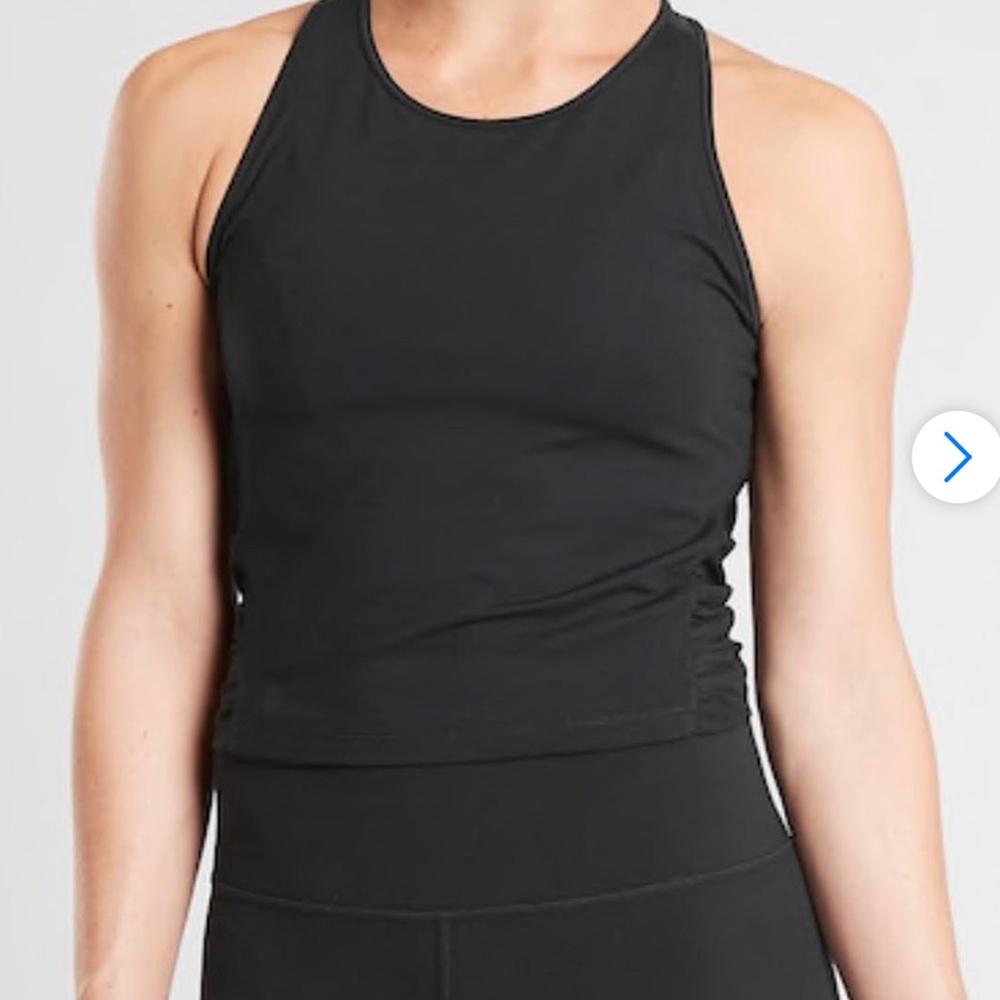 Athleta Bakasana Workout Tops. Black and Pink. Size Small.